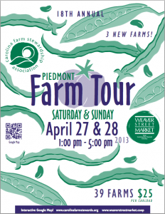 FarmTourBrochure 232x300 18th Annual Piedmont Farm Tour   2013